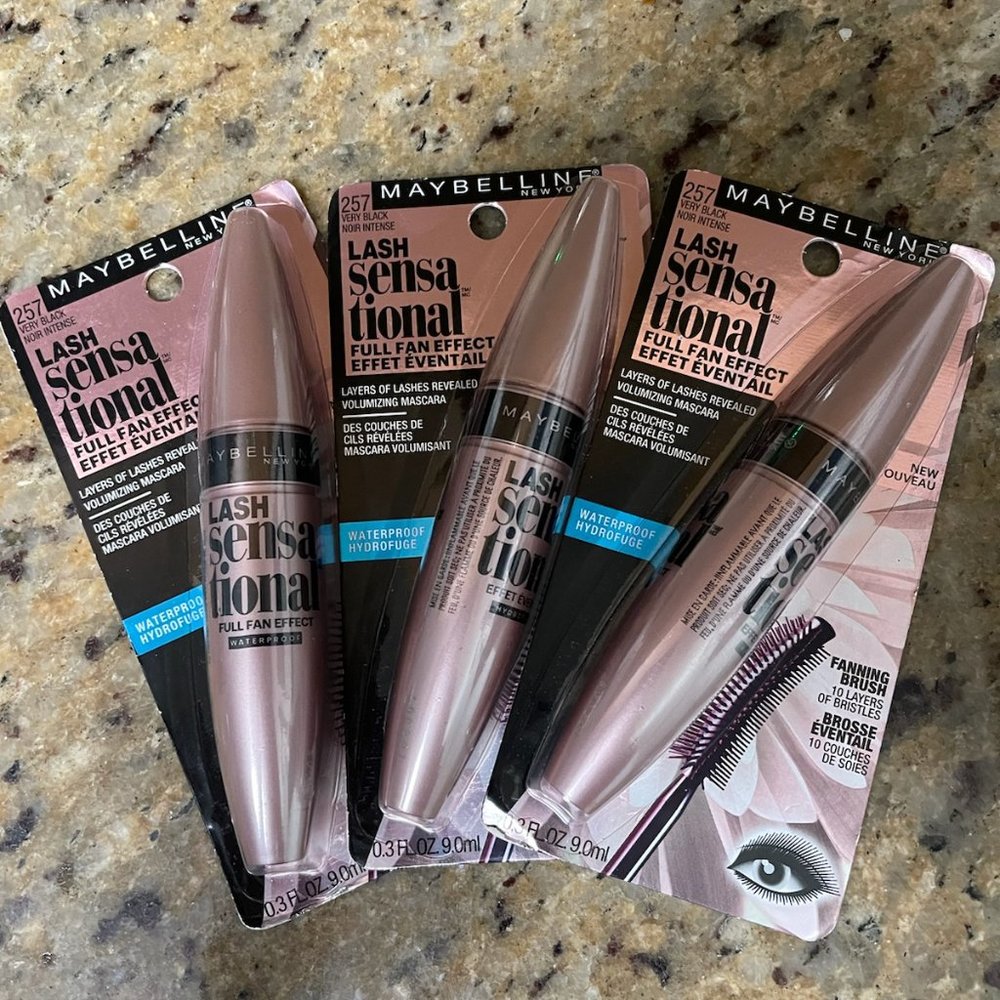 3 Unopened Lash Sensational Waterproof Mascaras